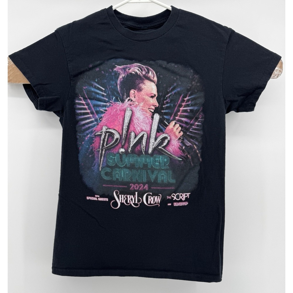 Pink Summer Carnival 2024 Tour T-Shirt Official Concert Black‎ Medium Band Tee